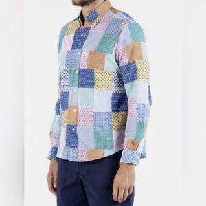 🆕Polo Ralph Lauren Patchwork mainstreet 3 multi button down Paisley & stripes L